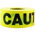 C.H. Hanson Barricade Safety Tape, 1000 ft L, 3 in W, BlackYellow 16000